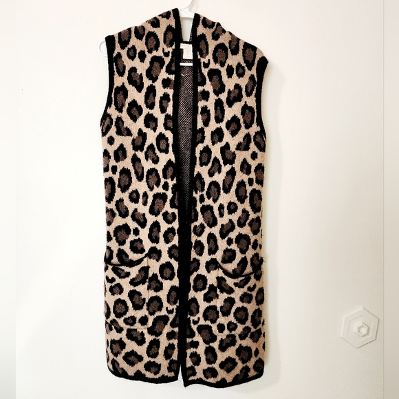 Christian Siriano hooded sleevesless cardigan - Picture 2 of 6